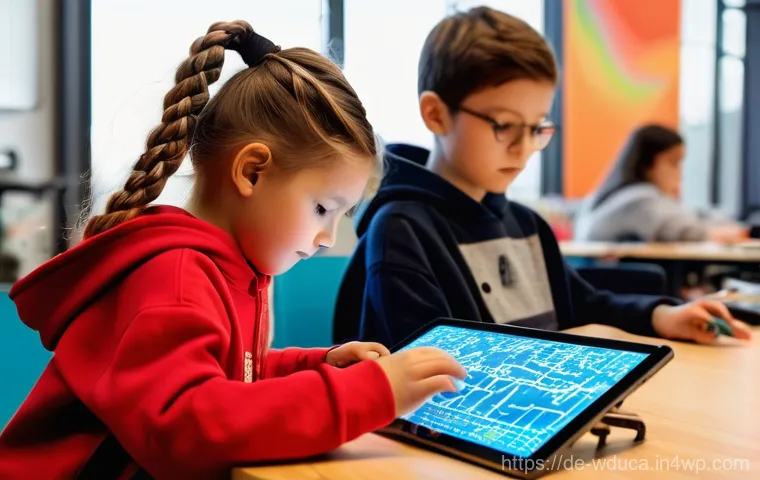전인적 교육 접근과 STEM 교육의 융합 - **STEAM Innovation Workshop:**
    A vibrant, sunlit modern workshop filled with German children age...