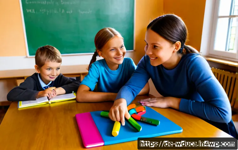 전인적 교육 접근에서의 동기 이론 - Photorealistic German primary school classroom using a holistic education approach, diverse children...